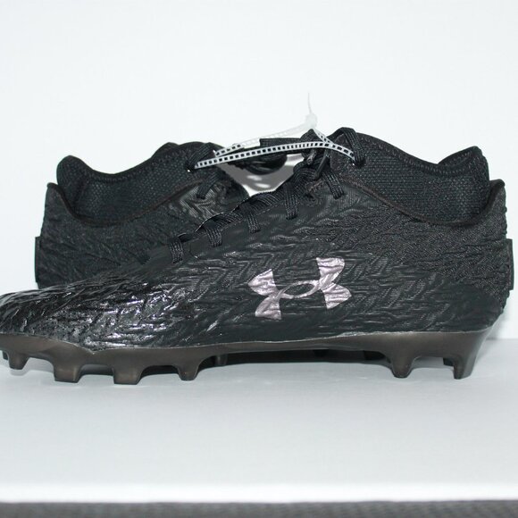 Under Armour Spotlight 4 MC Football Cleats Black Gray Men's Size 10.5 - Picture 4 of 6